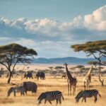 Cuadro Paisaje de Africa