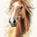 Cuadro Caballo 2 ilustración