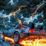Cuadro Regreso al Futuro ilustración