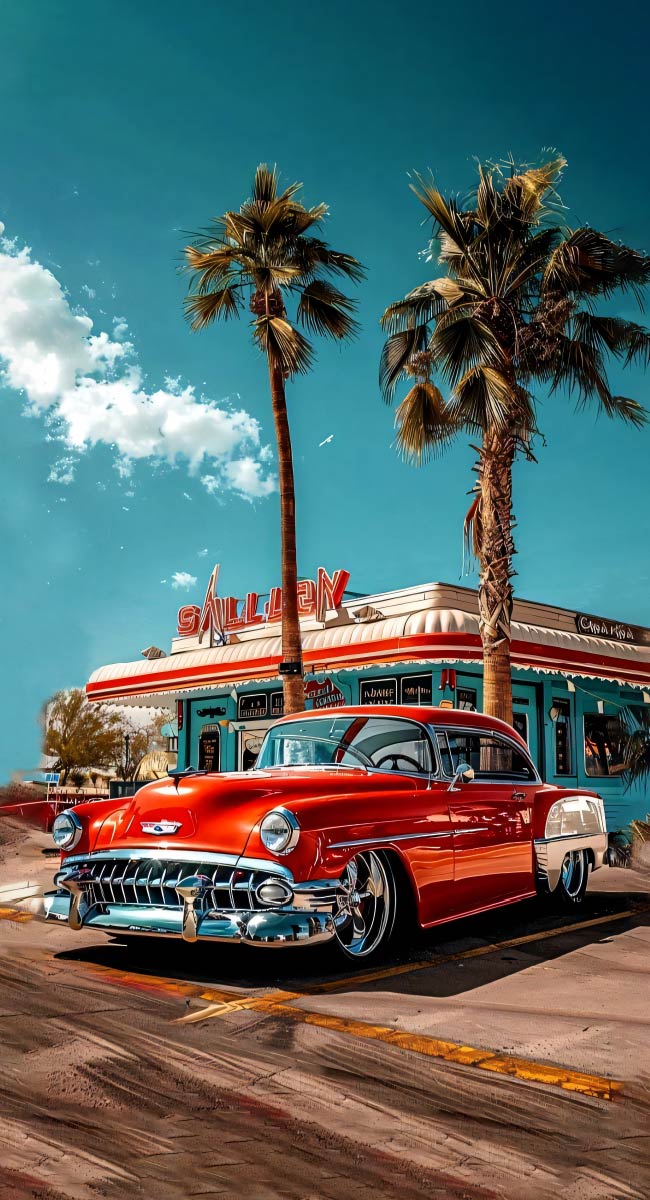 Retro0014-50 Cuadro Auto Retro 2 - Image 1