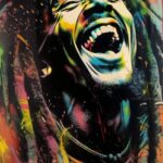 Bob Marley graffiti